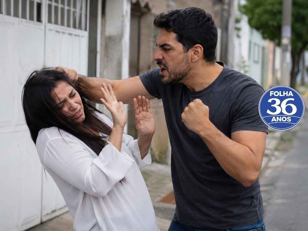 VIDEO: Homem agride mulher em via pública após acusação de traição